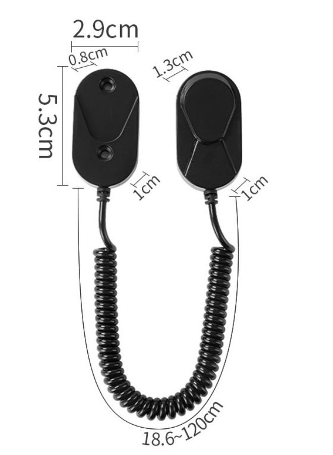 حامل جهاز التحكم عن بعد المغناطيسي، حبل قابل للسحب، قفل كابل مضاد للفقدان لجهاز التحكم عن بعد الخاص بالتلفزيون والمروحة ومكيف الهواء - Image 2