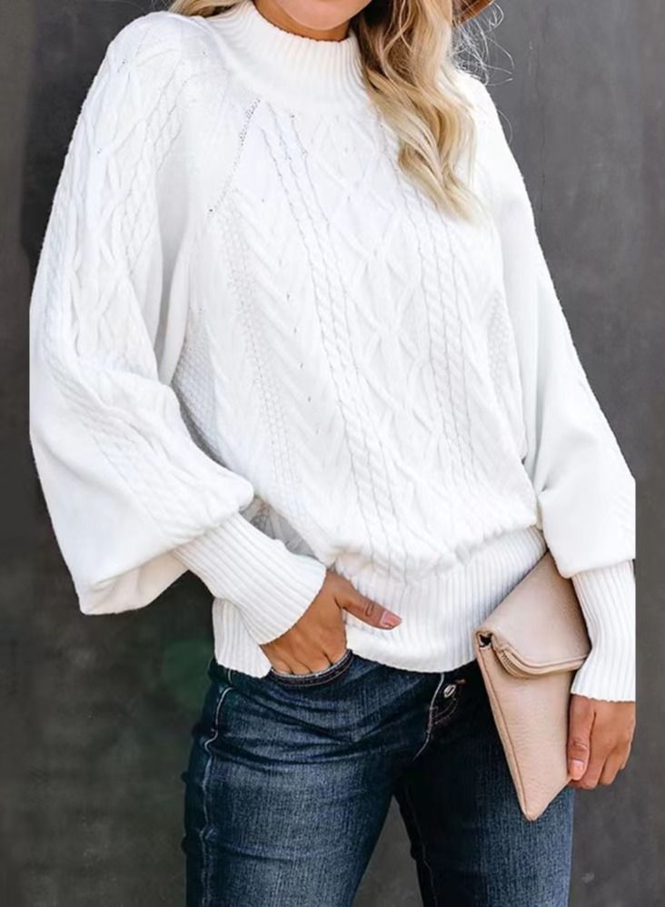 Loquat Women's Winter Fashion Simple Sweater 