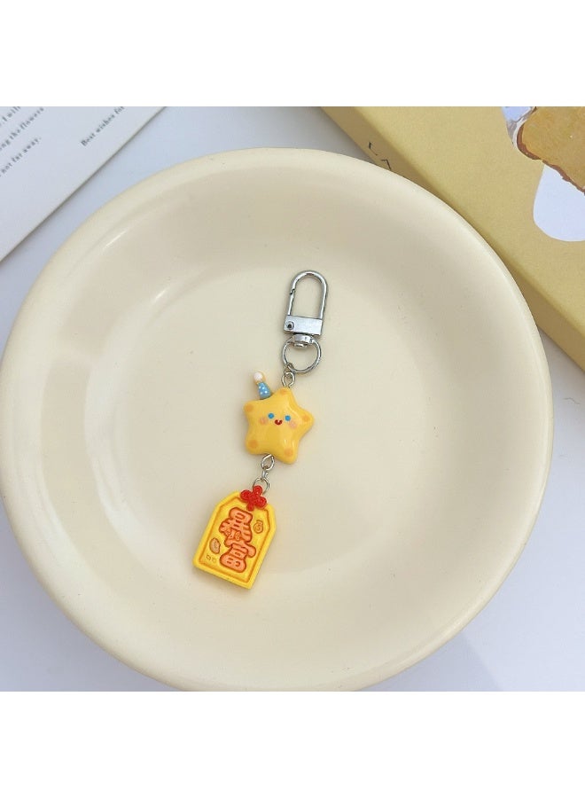 NIBEMINENT Beaded Phone Lanyard, Anti Lost Removable Wrist Strap,Adorable Girlish Heart Bracelet Pendant, Phone Keychain Lanyard