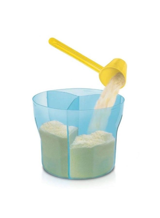 Dispenser for Milk Powder BPA-free Material Milk Powder Dispenser With Rotating Cap Removable Inner Sections(Blue) - Image 3
