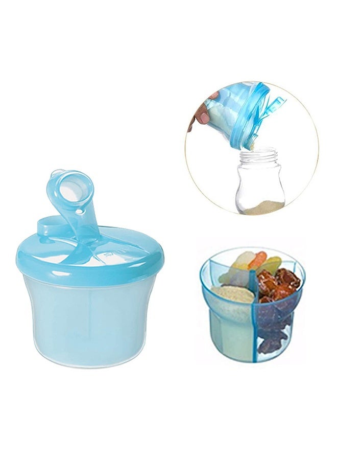 Dispenser for Milk Powder BPA-free Material Milk Powder Dispenser With Rotating Cap Removable Inner Sections(Blue) - Image 2