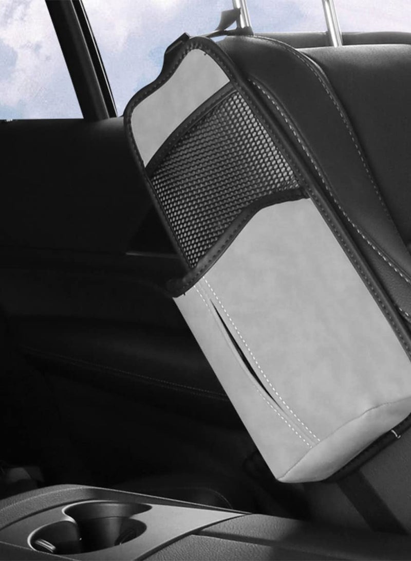 Multifunction Car Seat Side Organizer, Auto Storage Hanging Bag Multifunctional Mesh Pocket Travel Accessories for Cellphones Keys Cards Wallets Sunglasses - Image 2