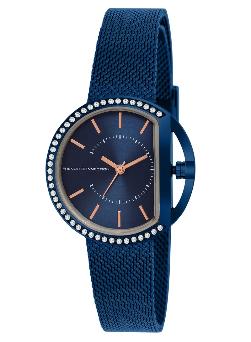 French Connection French Connection Women's Analog Watch With Blue Stainless Steel Bracelet 34 mm FCN00031E