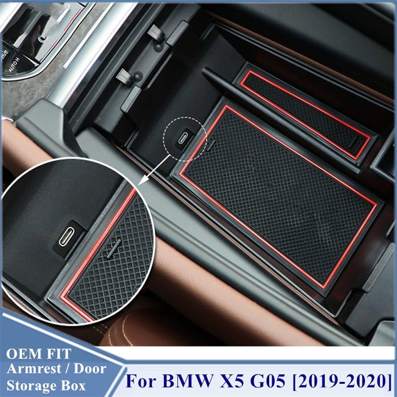 QASULER Central Console Storage Box for BMW X5 G05 - Image 5