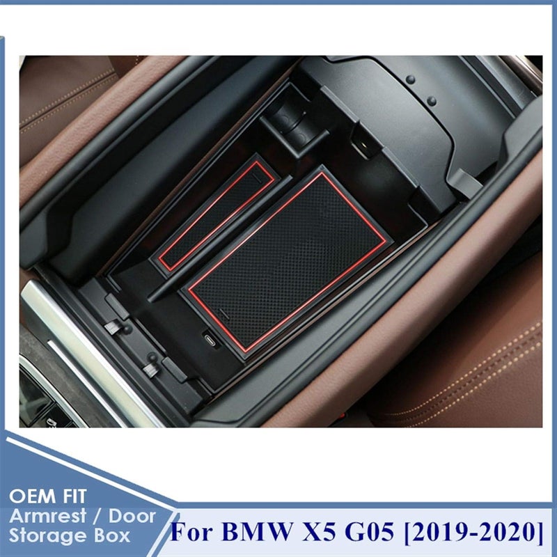 QASULER Central Console Storage Box for BMW X5 G05 - Image 2