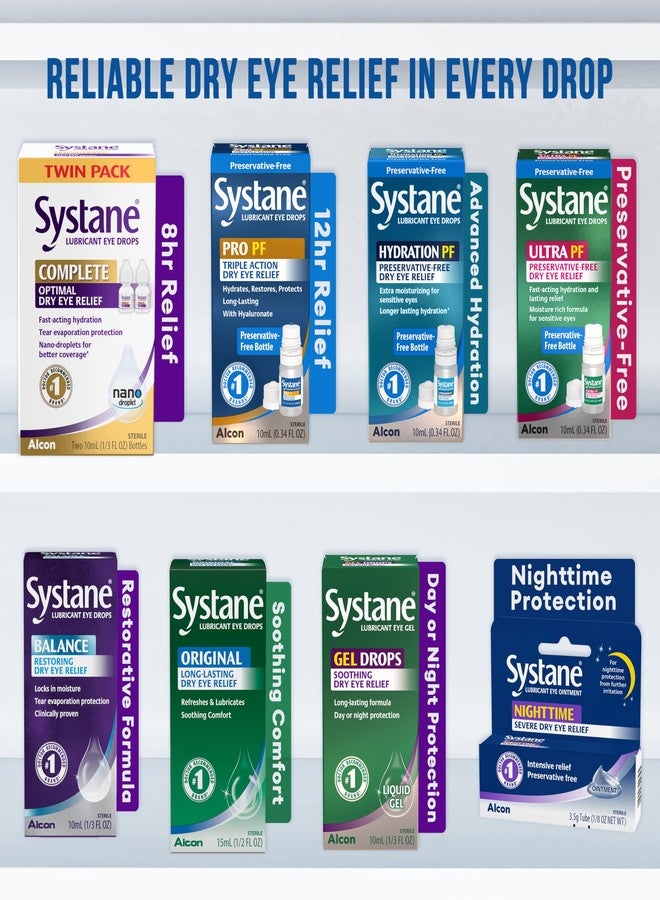 Systane Complete Lubricant Eye Drops, 0.34 Fl Oz, Twin Pack (Pack of 2) - Image 3