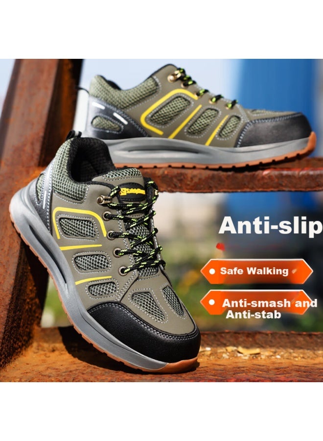 Jingtu Men'S Anti-Slip Steel Toe Cap Puncture-Proof Wear-Resistant Lightweight Work Safety Shoes 3070 Size 39 - Image 4