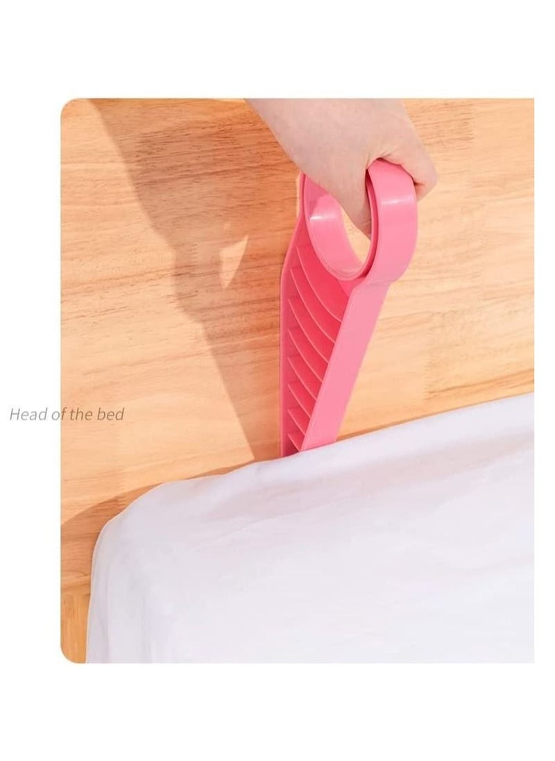 Hawaii - 3 Pcs Mattress Wedge Lifter Bed Lifter Mattress Wedge Elevator Changing Sheets Bed Making Tool Bed Making Lifting Handy Tool to Alleviate Back Pain Pink - Image 1