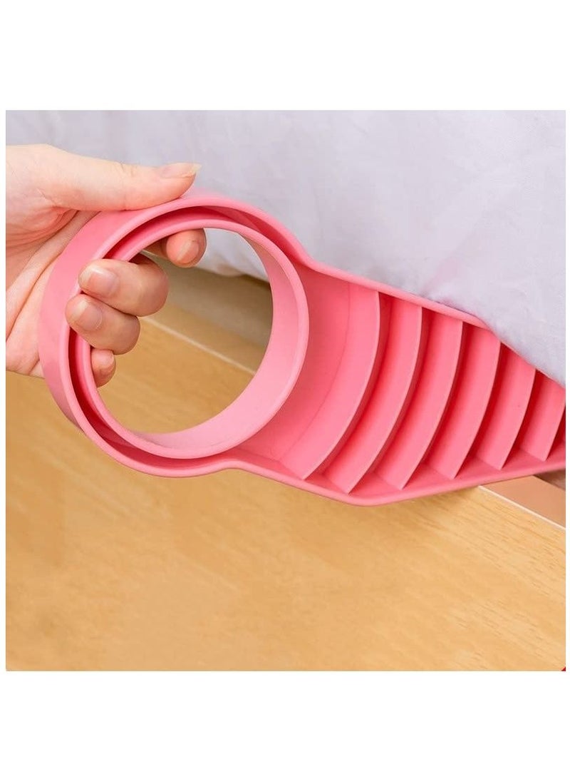 Hawaii - 3 Pcs Mattress Wedge Lifter Bed Lifter Mattress Wedge Elevator Changing Sheets Bed Making Tool Bed Making Lifting Handy Tool to Alleviate Back Pain Pink - Image 1