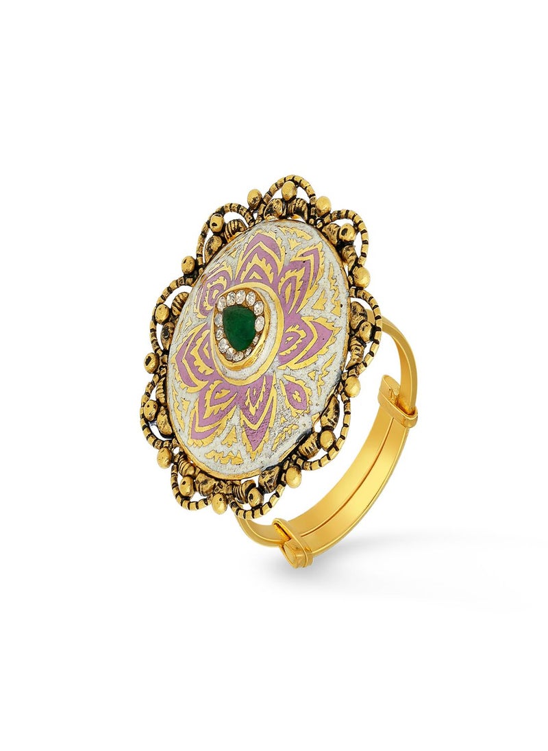 Malabar Gold and Diamonds - 22 Carat 916 Purity Yellow Gold Ring RG3888217Y16 For Women - Image 1