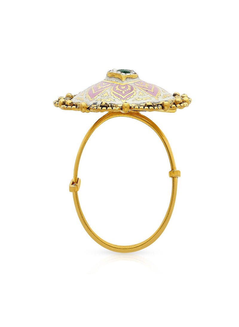 Malabar Gold and Diamonds - 22 Carat 916 Purity Yellow Gold Ring RG3888217Y16 For Women - Image 1
