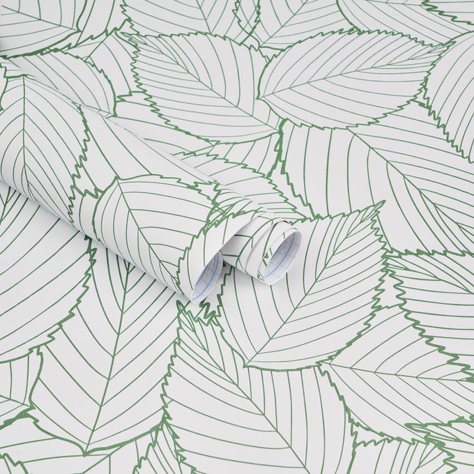 177 X1181 MODERN GREEN LEAF WALLPAPER LEAF PEEL AND STICK WALLPAPER GREEN AND WHITE LEAVES CONTACT PAPER REMOVABLE SELFADHESIVE WATERPROOF LEAF WALL PAPER FOR WALL HOME DECOR