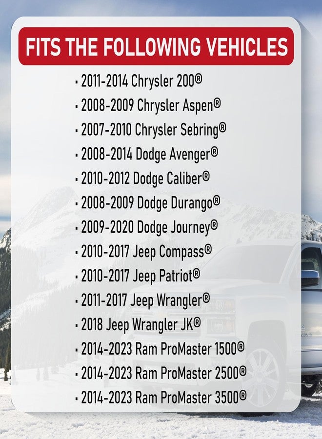 AA Ignition HVAC Air Blend Door Actuator Replacement by AA Ignition - Compatible with Chrysler, Dodge, Jeep, Ram - Avenger, Sebring, Caliber, Journey, Compass, Patriot, Wrangler, ProMaster - 604-029, 68018109AA - Image 5