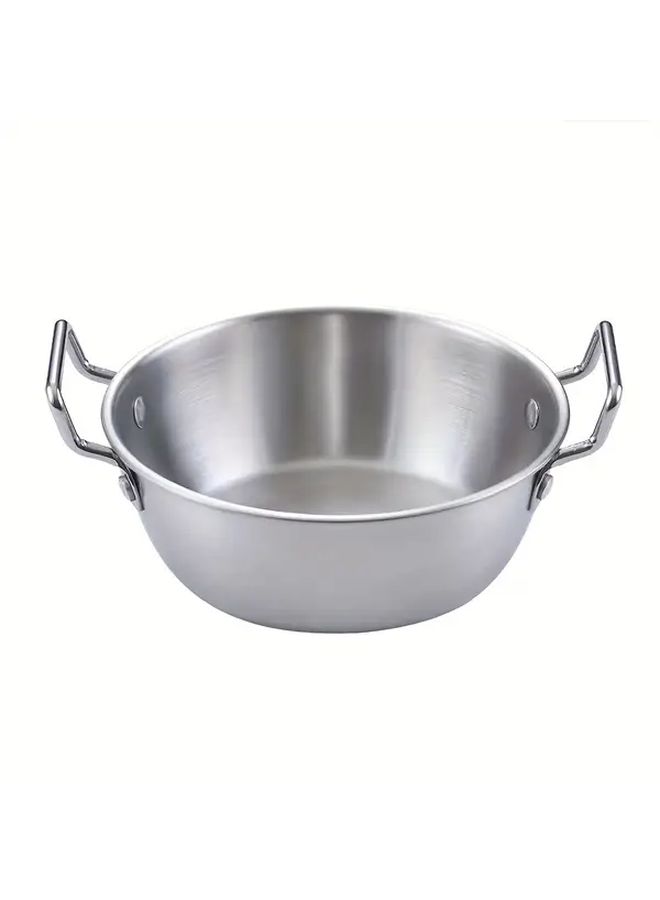 Stainless Steel French Fries Basket Silvery Salad Bowl Fried Food Container Double Ear - Image 4