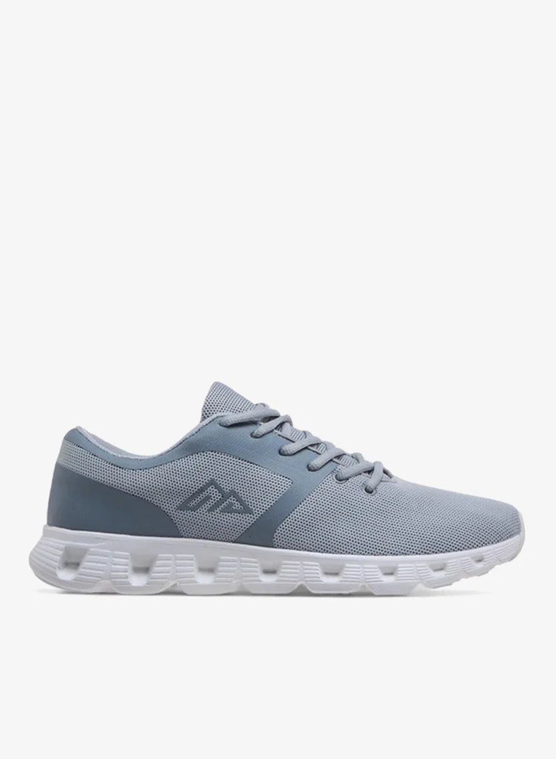 Textured Lace-Up Sports Shoes