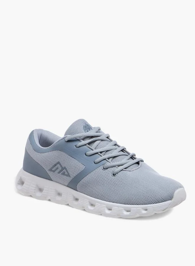 Textured Lace-Up Sports Shoes