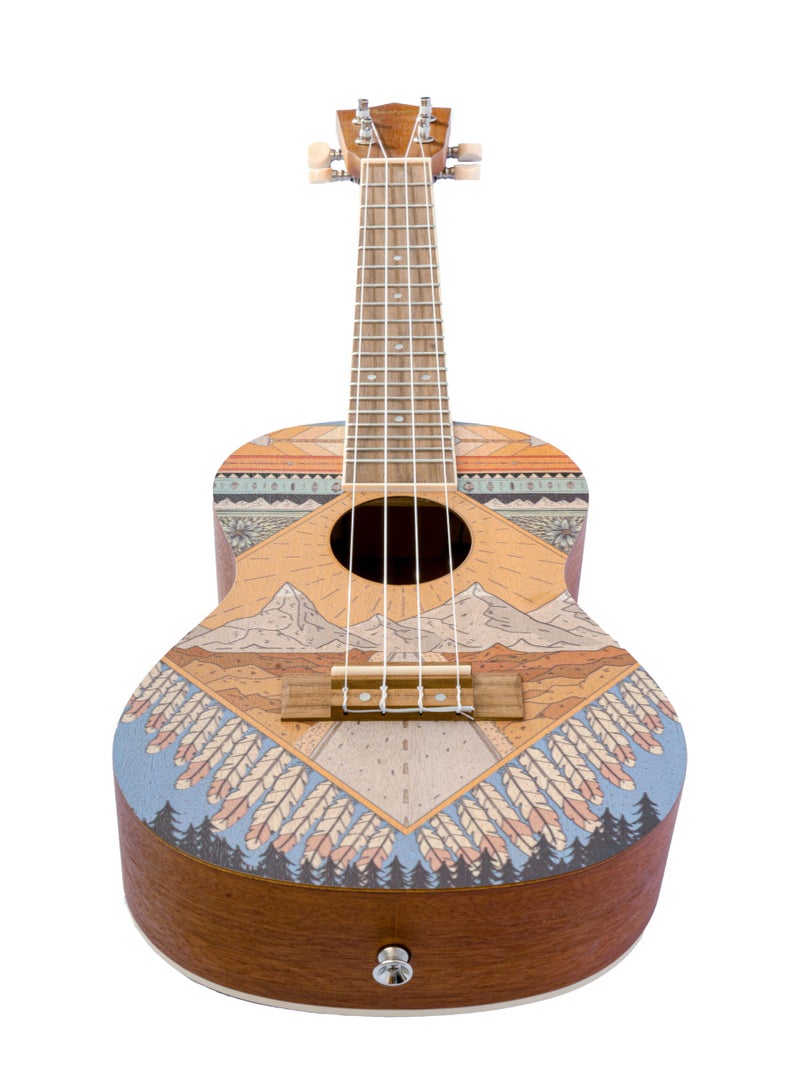 Bamboo U-23 Patagonia Concert Ukulele – 23-Inch Artistic Design with Premium Gig Bag - Image 2