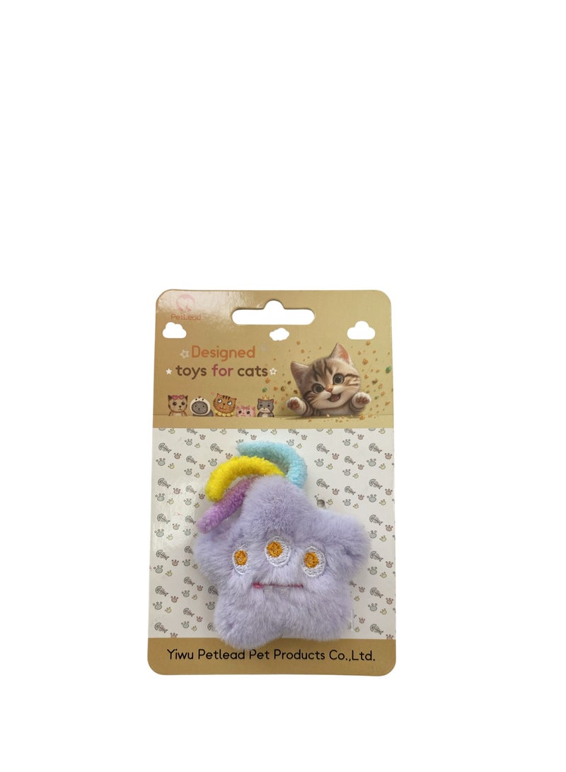 لعبة قطيفة على شكل نجمة وحش النعناع البري للقطط