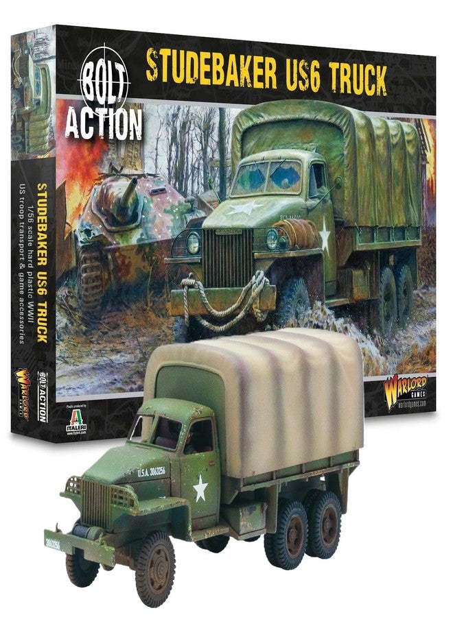 WARLORD GAMES Studebaker US6 Truck - 1:56 / 28mm Plastic Scale Model for Bolt Action by Warlord Games - Highly Detailed World War 2 Miniature - Image 1