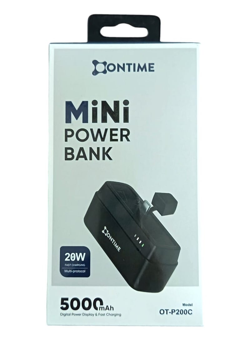 أونتايم بنك طاقة صغير 5000 مللي امبير مدخل تايب سي - Image 2