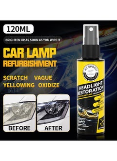 SARAQITA Car Headlight Repair Fluid 120ml -  Innovative Headlight Cleaner and Restorer  - Image 2