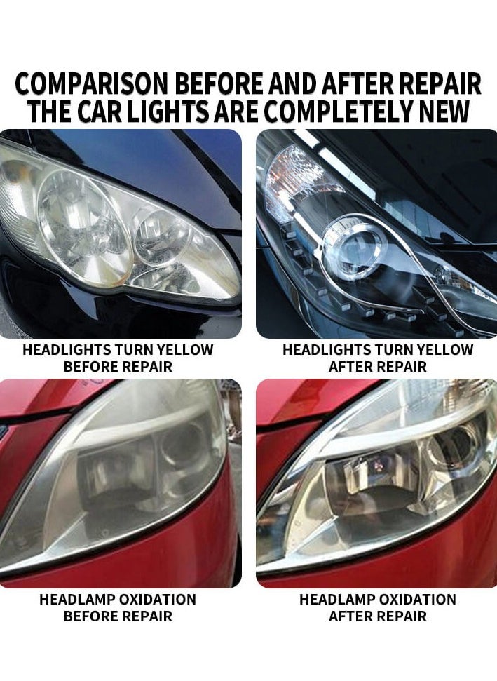 Car Headlight Repair Fluid 120ml -  Innovative Headlight Cleaner and Restorer