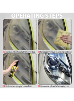 SARAQITA Car Headlight Repair Fluid 120ml -  Innovative Headlight Cleaner and Restorer  - Image 5
