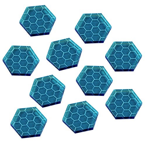 LITKO Space Shield Tokens, Fluorescent Blue (10) - Image 1