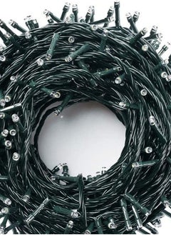 بامير سلسلة أضواء LED بيضاء رائعة، سلك أبيض بطول 50 مترًا، 500 مصباح LED، شريط LED للديكور المنزلي لعيد الميلاد وعيد رمضان وديوالي وحفلات الزفاف، وديكور صندوق وضع واحد، زر التحكم في التشغيل والإيقاف  - Image 4