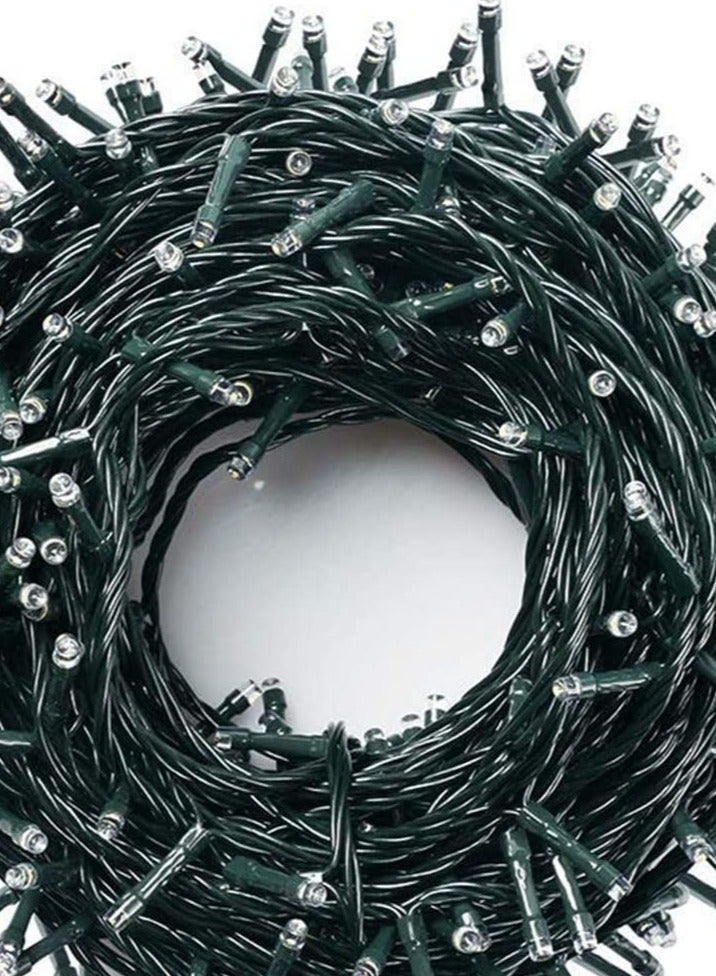 PAMEER Cool White LED String Lights White Wire Plug-in 50mtr 500 LEDs String Home Decorative LED Strip for Christmas EID Ramadan Diwali and Wedding Parties Decoration Single Mode Box Button Control ON OFF  - Image 4