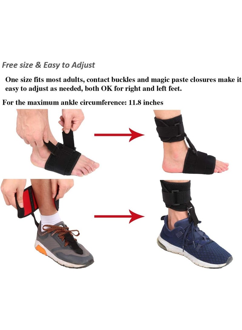 Plantar Fasciitis Night Splint and Brace,  Planters Facetious Relief, Foot Drop and Achilles Tendonitis Relief Brace. Night Splint for Plantar Fasciitis Women and Men（Black） - Image 3