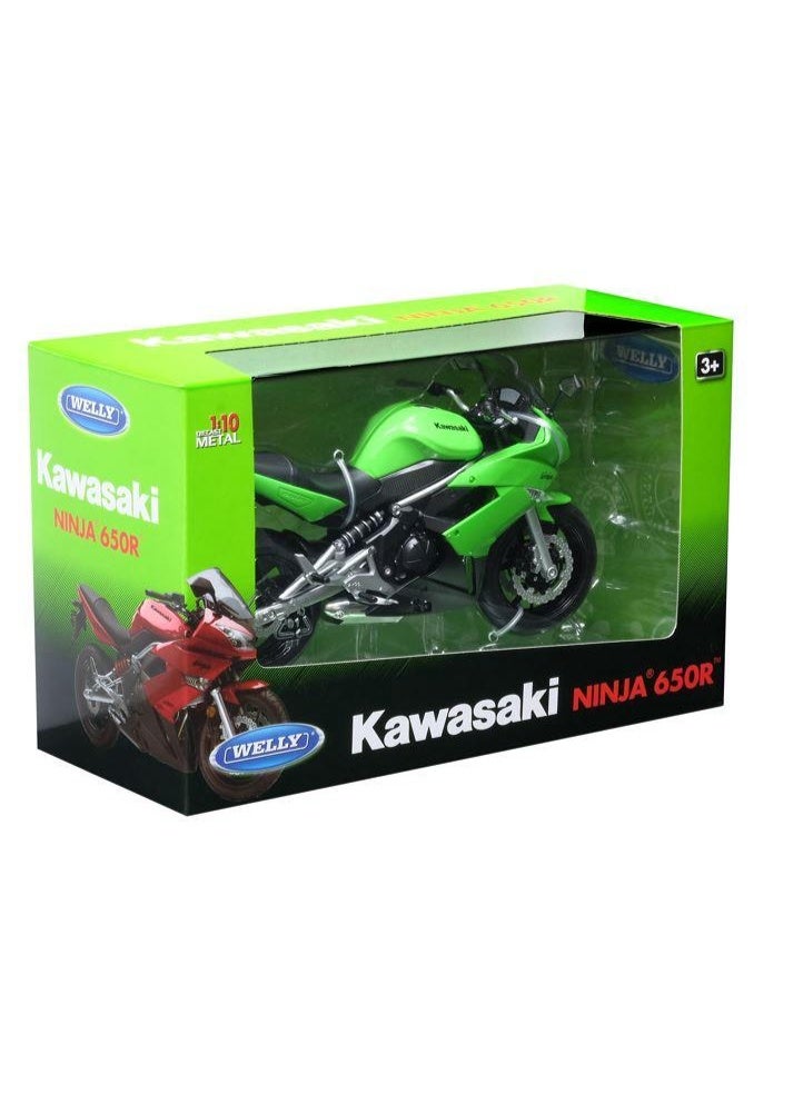ويلي نموذج دراجة نارية رياضية كاواساكي نينجا 650R - مصبوب بمقياس 1/10 - Image 4