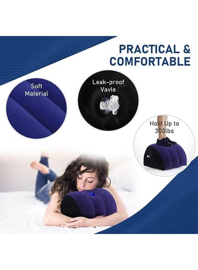XiuWoo Inflatable Pillow, Arch Pillow Cushion, Leg Positioner Pillows, Body Positioners for Sleeping, Leg Elevation, Travel, Camping, Comes with a pump - Image 2