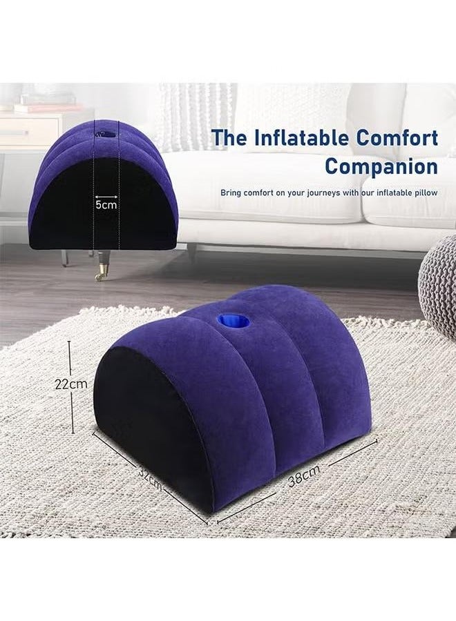 XiuWoo Inflatable Pillow, Arch Pillow Cushion, Leg Positioner Pillows, Body Positioners for Sleeping, Leg Elevation, Travel, Camping, Comes with a pump - Image 5