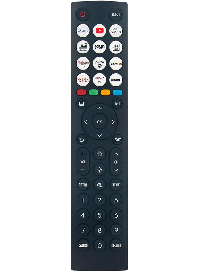 ERF2M36 Voice Replacement Remote Control Compatible with Hisense Smart TV Models: 43E7KQ, 50E7KQ, 55E7KQ, 65E7KQ, 75E7KQ, 55A6K, A22521A, A22451F | Easy Setup | Stable Signal | Durable Design - Image 1