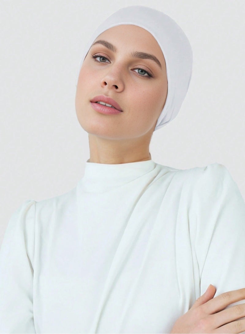 Women Hijab Head Cover Sport Undercap Women Anti-Slip Sweat-Absorbent Wide Brim Turban Hat  Wear Women Abaya Accessories - Image 2