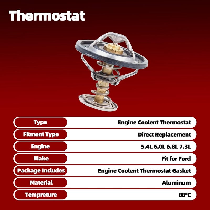 Mocar7 Engine Coolant Thermostat for Ford Vehicles - Image 5