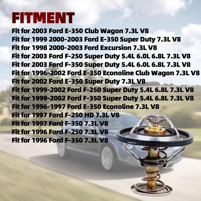 Mocar7 Engine Coolant Thermostat for Ford Vehicles - Image 4