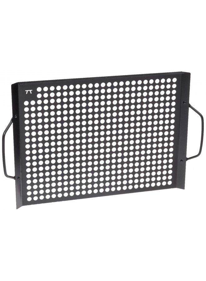 Outset QD81, Non-Stick Grill Grid with Handles, Black, 17" x 11" - Image 1