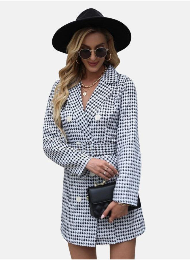 YUNIQEE - Checked Blazer Dresses - Image 1