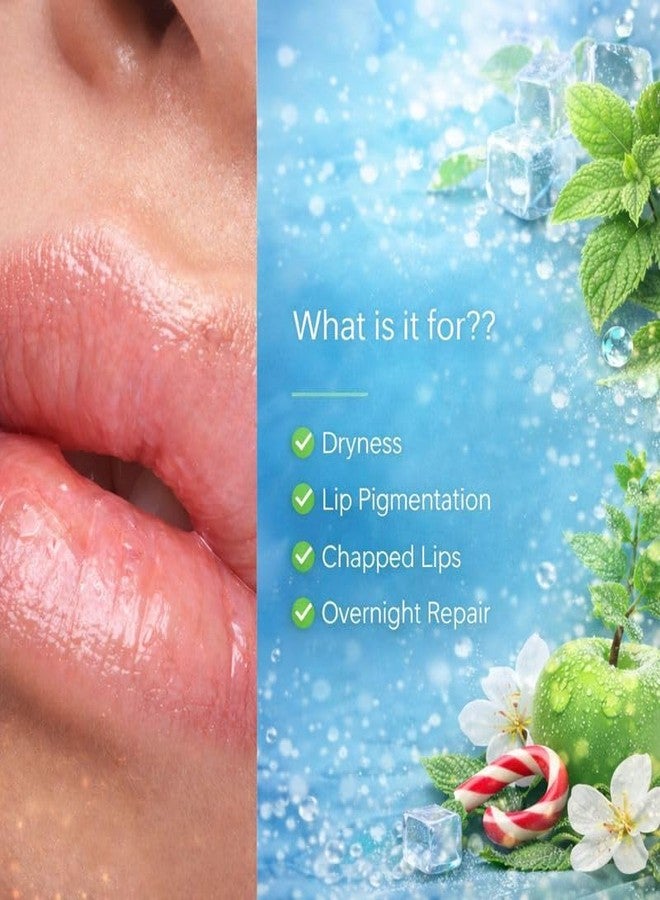 Cuffs N Lashes Lush Lips Intensive Recovery Mask - Mr.Peppermint | Overnight Repair Mask | Paraben-Free | Enriched with Vitamin E, Shea Butter &Castor Seed Oil - Image 5