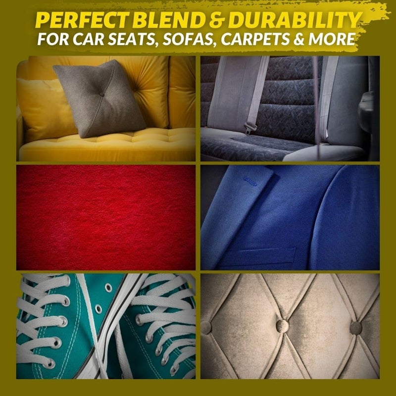 Coconix مجموعة إصلاح الأقمشة والسجاد من كوكسيكس | إصلاح التمزقات، الثقوب، والحروق على الأقمشة والسجاد، السجاد، والملابس | تطبيق سهل مع ألوان قابلة للتخصيص - Image 5