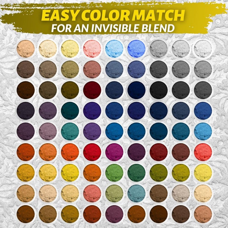 Coconix مجموعة إصلاح الأقمشة والسجاد من كوكسيكس | إصلاح التمزقات، الثقوب، والحروق على الأقمشة والسجاد، السجاد، والملابس | تطبيق سهل مع ألوان قابلة للتخصيص - Image 2