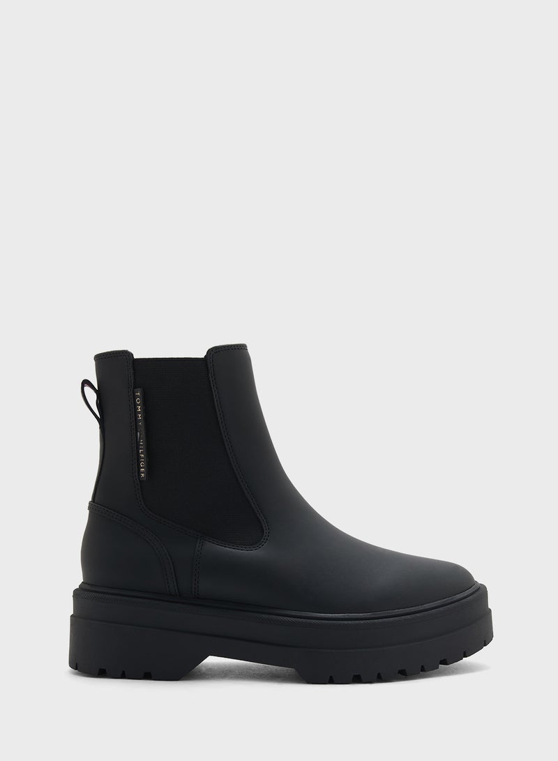 TOMMY HILFIGER Rubberised Chelsea Ankle Boots  - Image 1