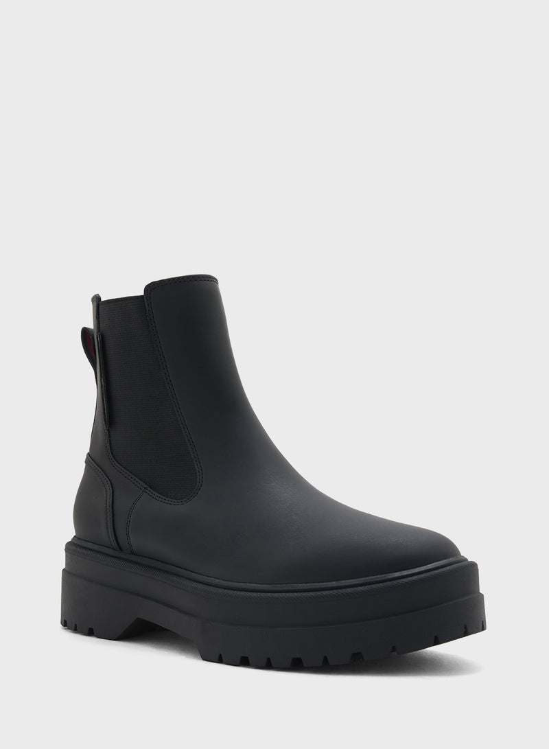 TOMMY HILFIGER Rubberised Chelsea Ankle Boots  - Image 2