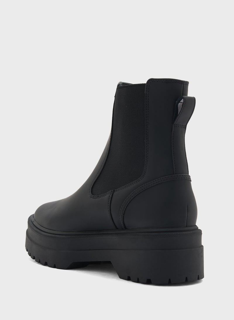 TOMMY HILFIGER Rubberised Chelsea Ankle Boots  - Image 3