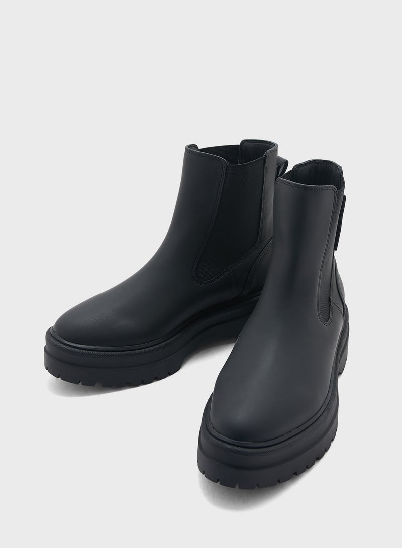 TOMMY HILFIGER Rubberised Chelsea Ankle Boots  - Image 4