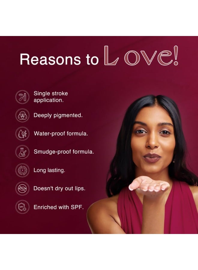 Nourish Mantra’s Masoom Pink Lipstick (3.5ml)/ Creamy Matte Liquid Lipstick with SPF/Water Proof/Smudge Proof/Transfer Proof/Long Lasting/Suits All Skin Tones - Image 5