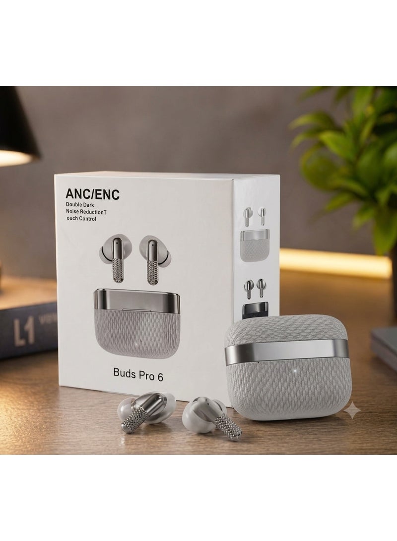 Wireless Earbuds Pro 6 with ANC (Active Noise Cancellation) and ENC ( Environmental Noise Cancellation)