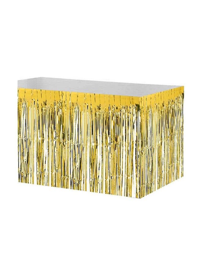 Amscan Perfect Party Supplies Gold Foil Fringe Curtains Streamers For Decorations cmfeet - Image 4